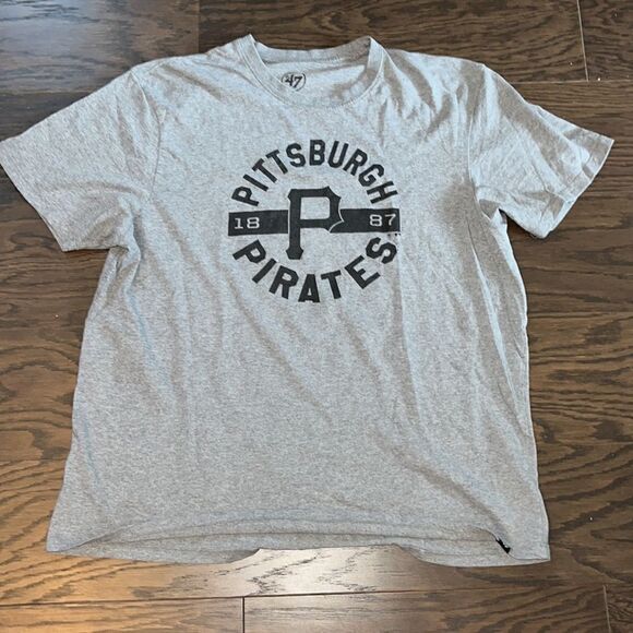 Vintage 47 a gray Pittsburgh Pa Pennsylvania retro T Shirt Pirates 1887 retro - Picture 1 of 3